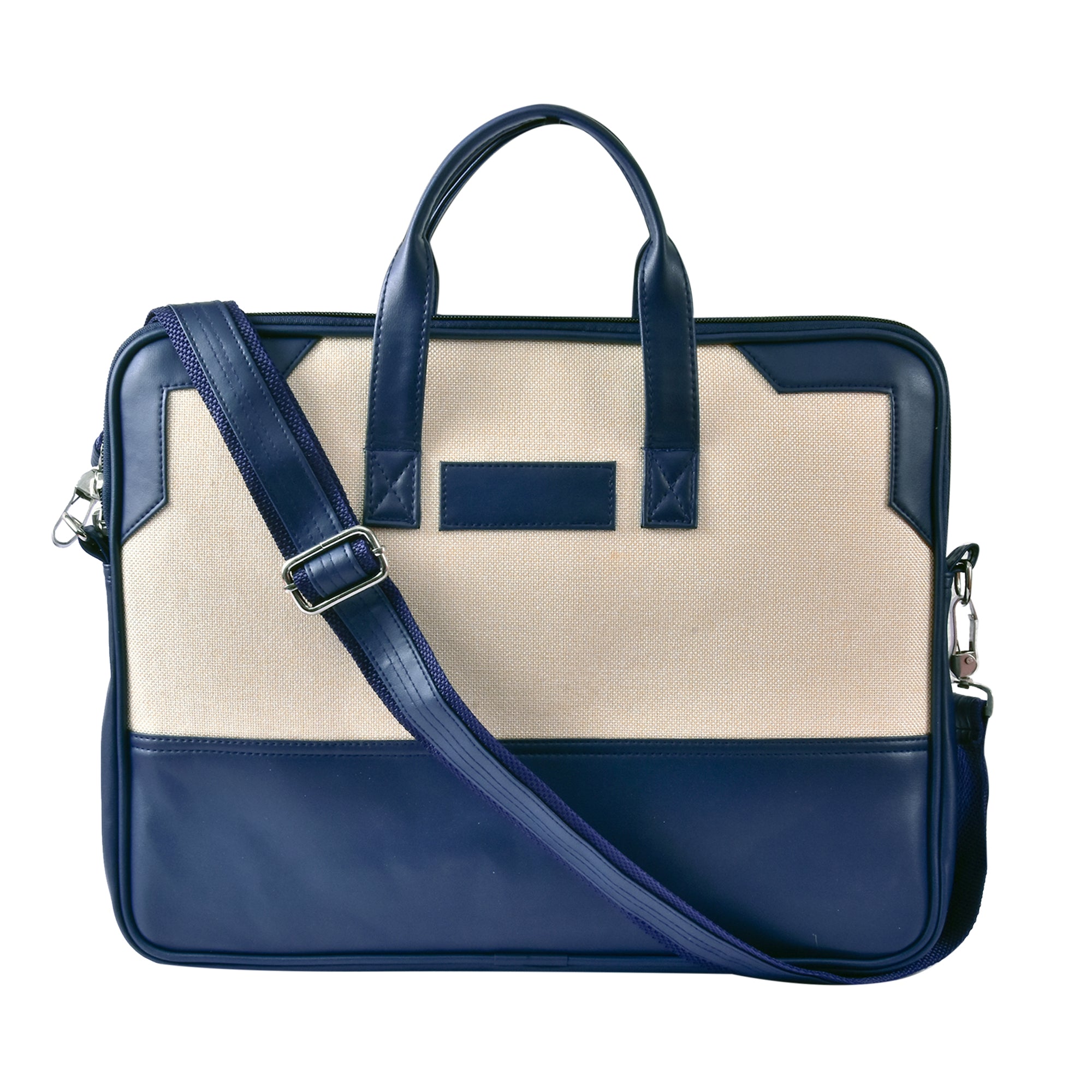 Premium Brown Laptop Office Bag with Adjustable Shoulder Strap & Dual Handles