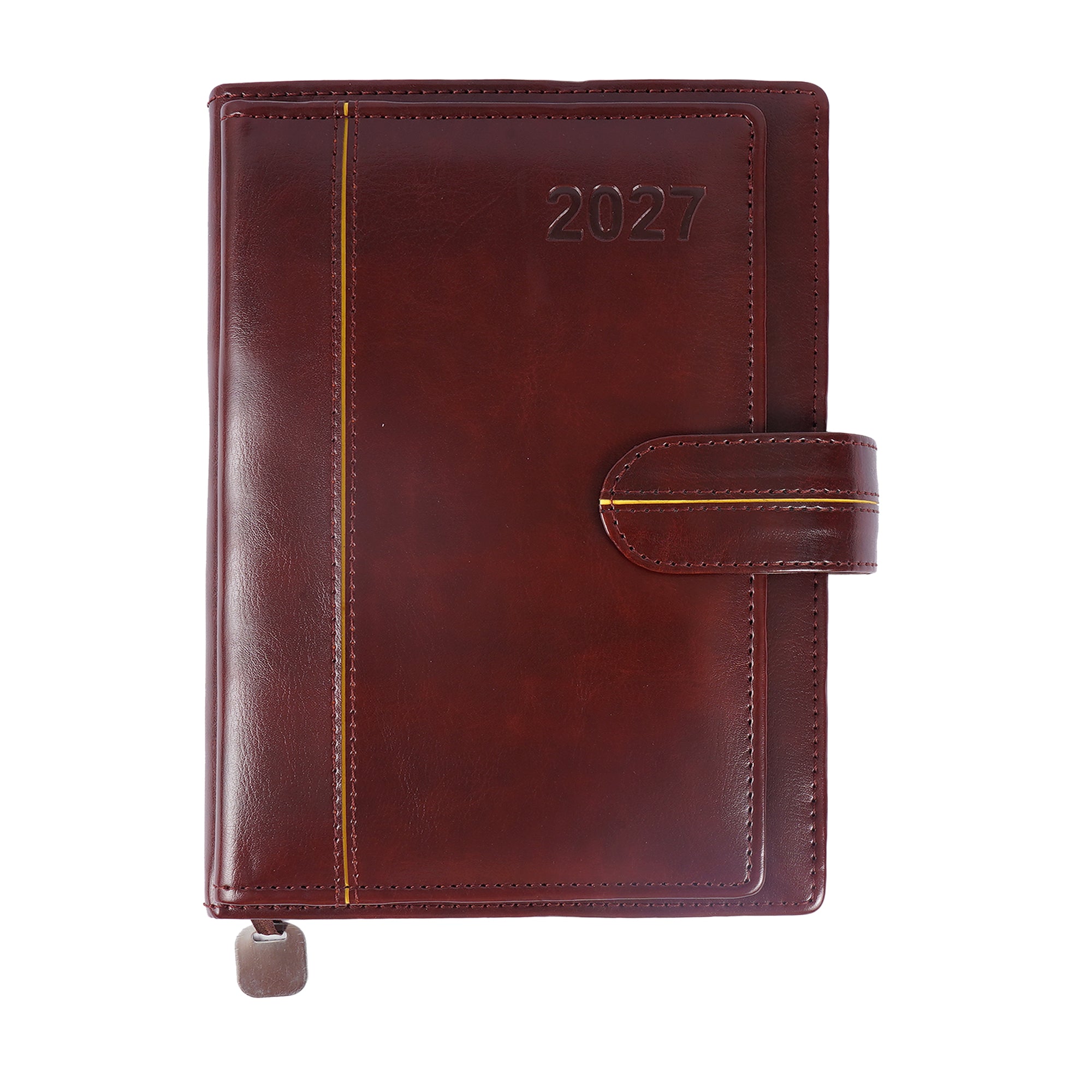 Premium 2027 Business Planner Organizer with Card Slots & Multicolor Page Markers