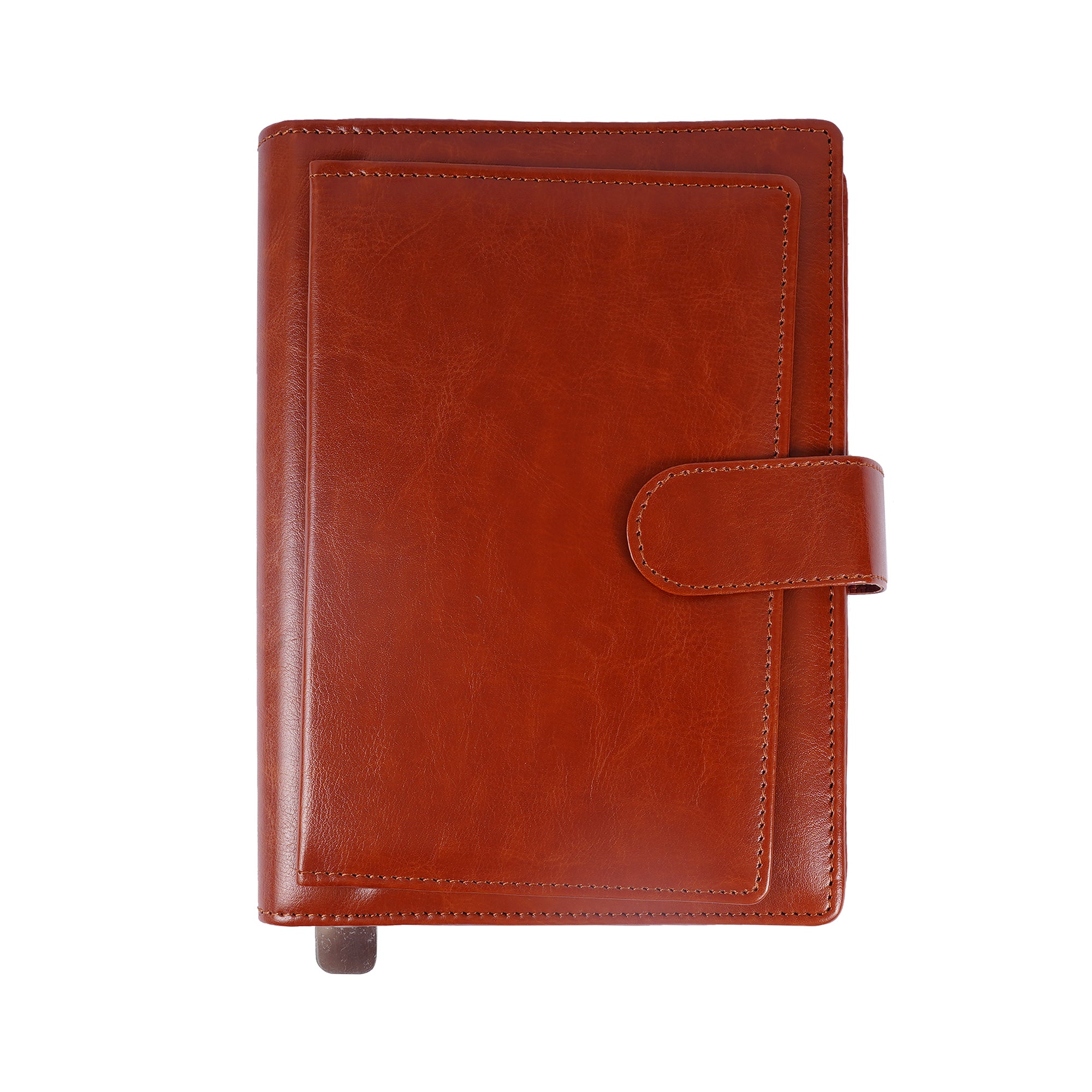 Title: Premium 2027 Leatherette 6 Ring Business Organizer with Card Slots & Zipper Pocket