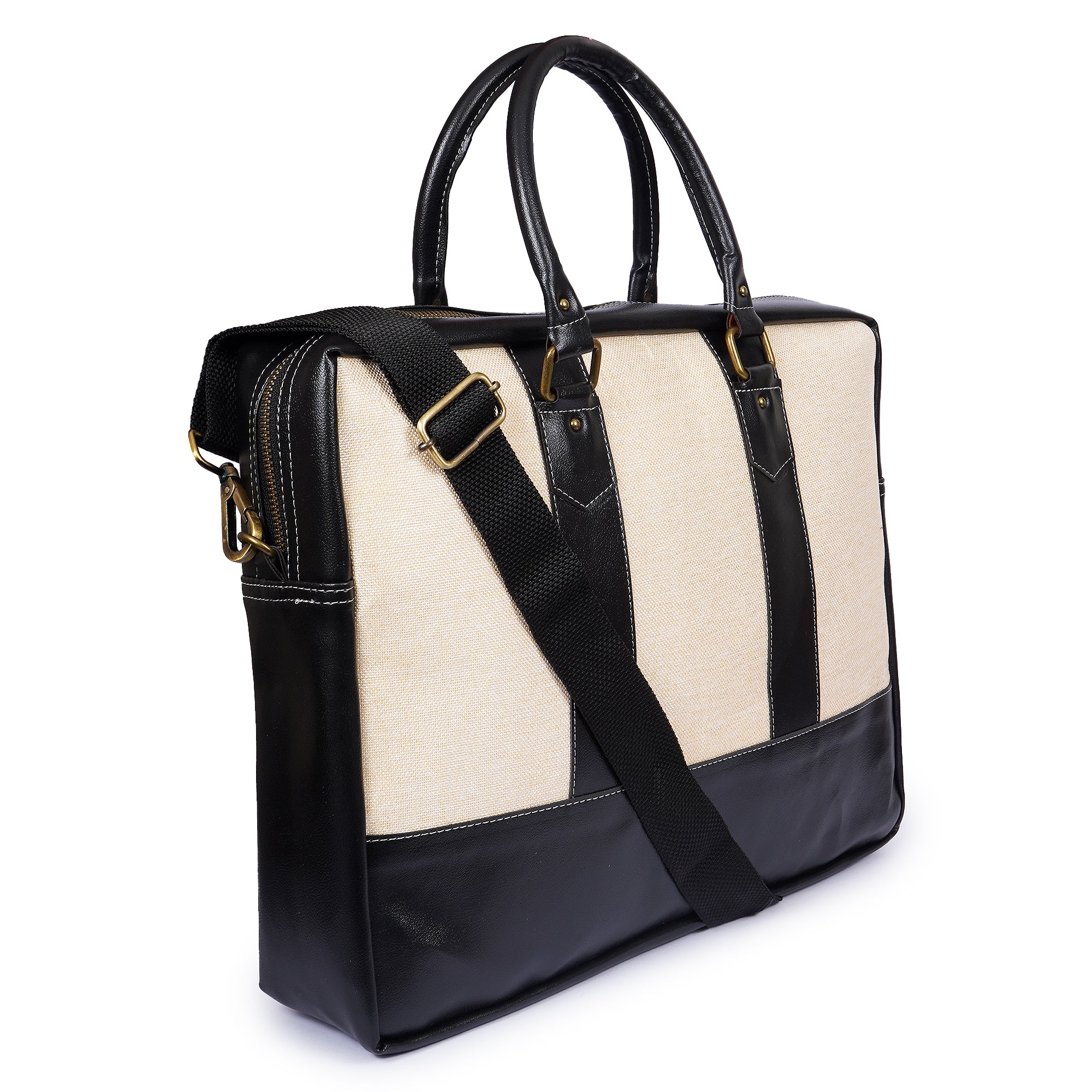 Premium Laptop Briefcase & Office Bag for Men & Women | Stylish Laptop Sleeve with Shoulder Strap & Multiple Compartments