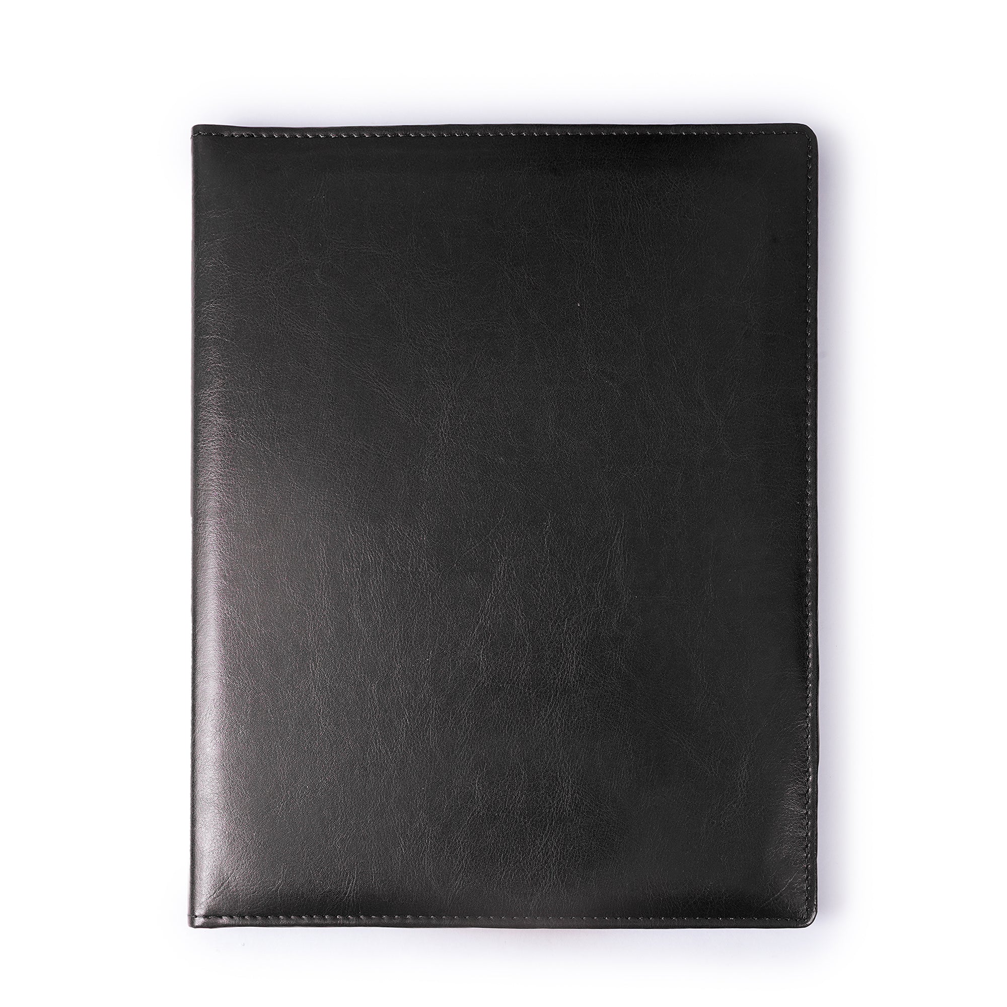 Premium Conference Folder | Elegant Black & Brown Document Organizer with Secure Snap Closure