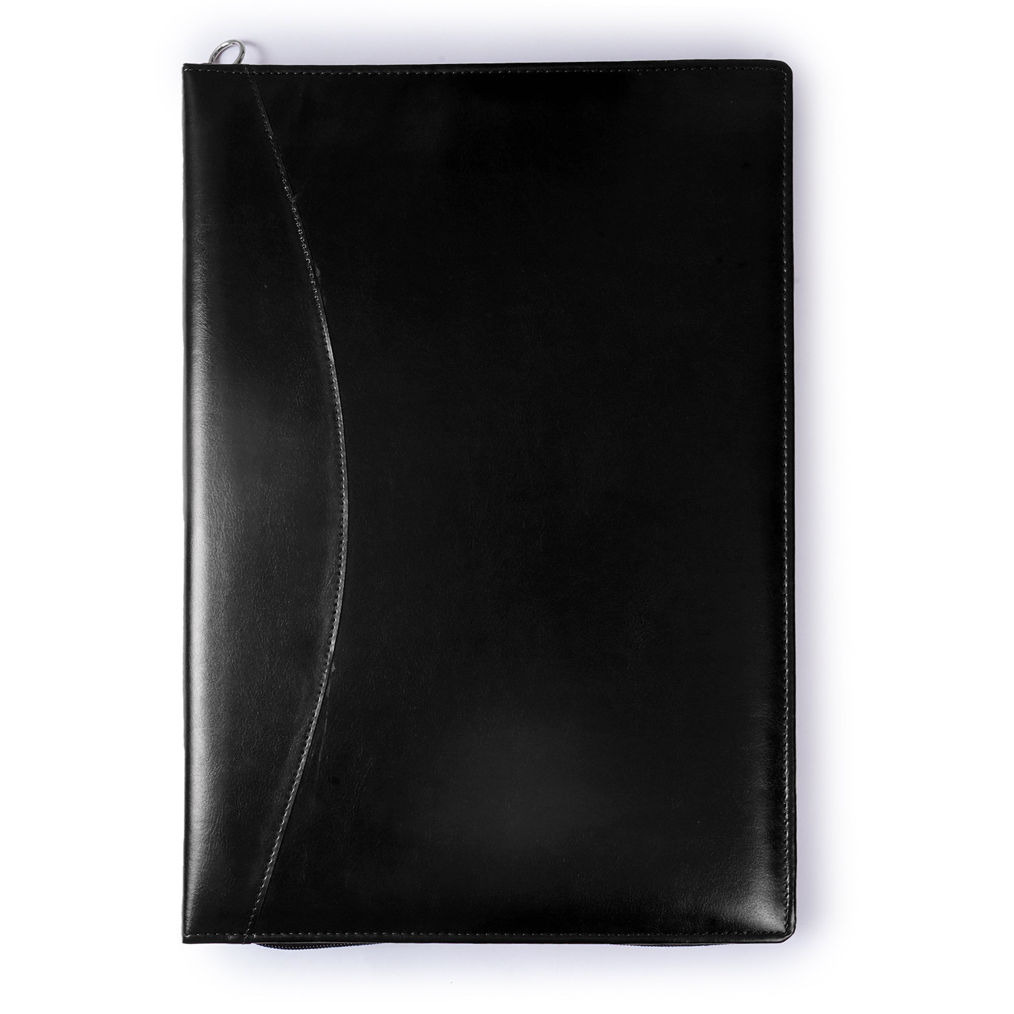 Premium Conference Folder for Men & Women | Elegant Document Organizer with Snap Button Closure – Tan & Black