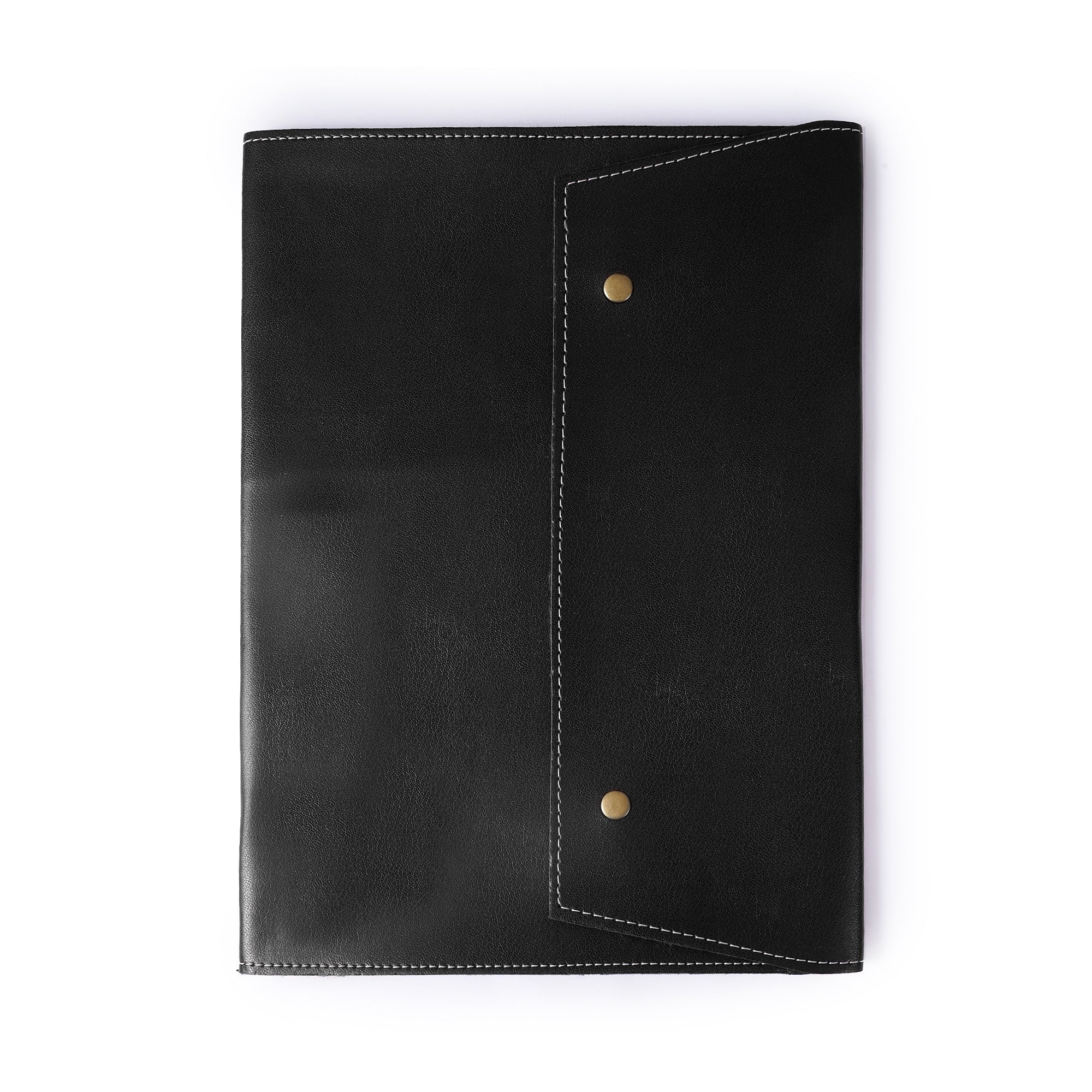 Premium Executive Conference Folder – Black & Tan | Stylish Document Organizer for Office & Business