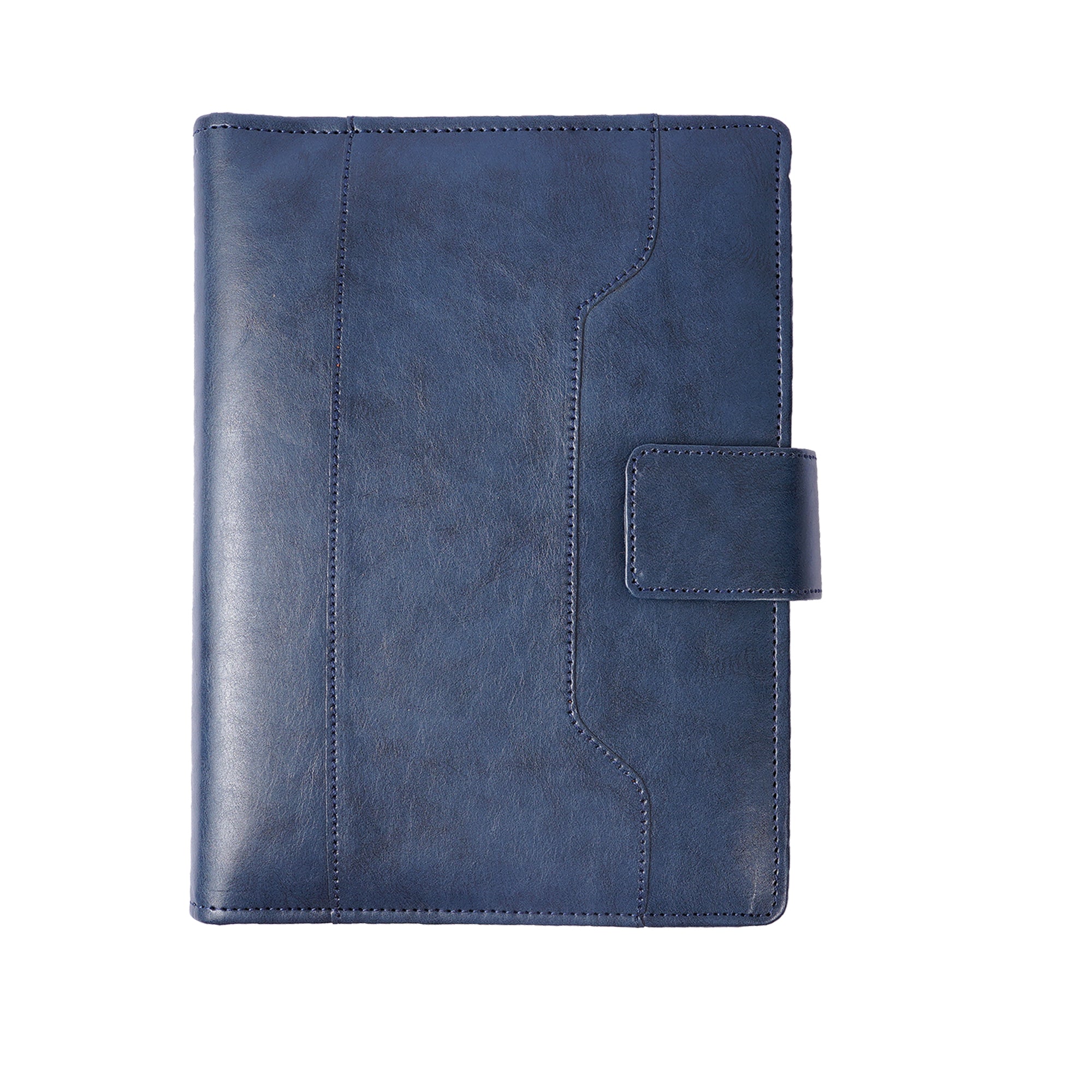 Professional Leatherette Organizer with 6 Ring Binder, Card Slots & Document Pocket | Office Planner