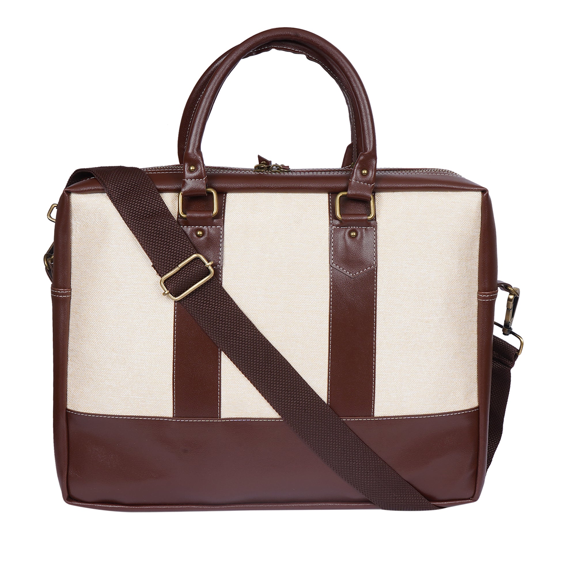Premium Laptop Briefcase & Office Bag for Men & Women | Stylish Laptop Sleeve with Shoulder Strap & Multiple Compartments