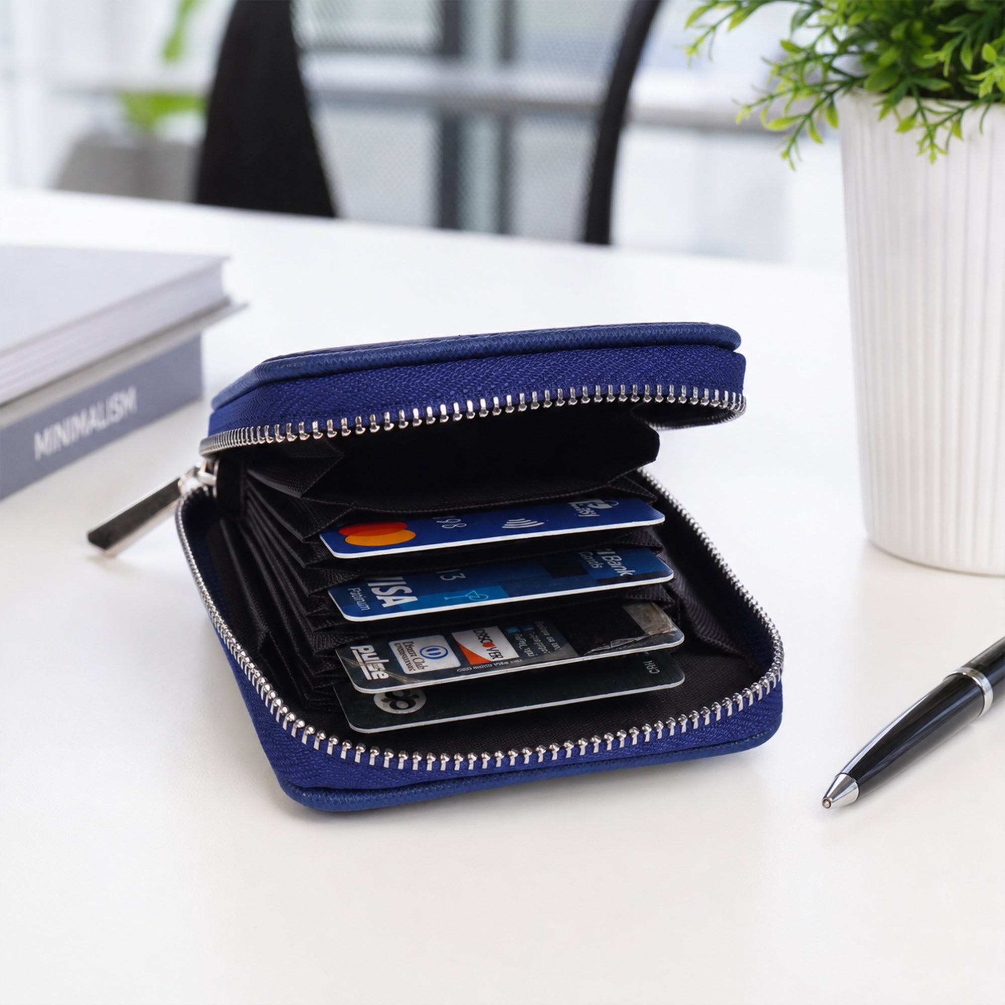Premium Business Card Holder | Compact Professional Card Organizer