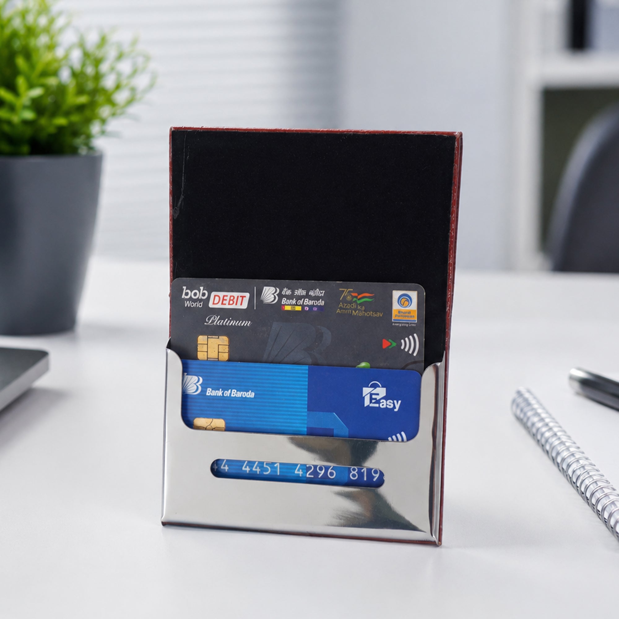 Professional Card Holder | Smart Business Card Organizer for Office & Meetings