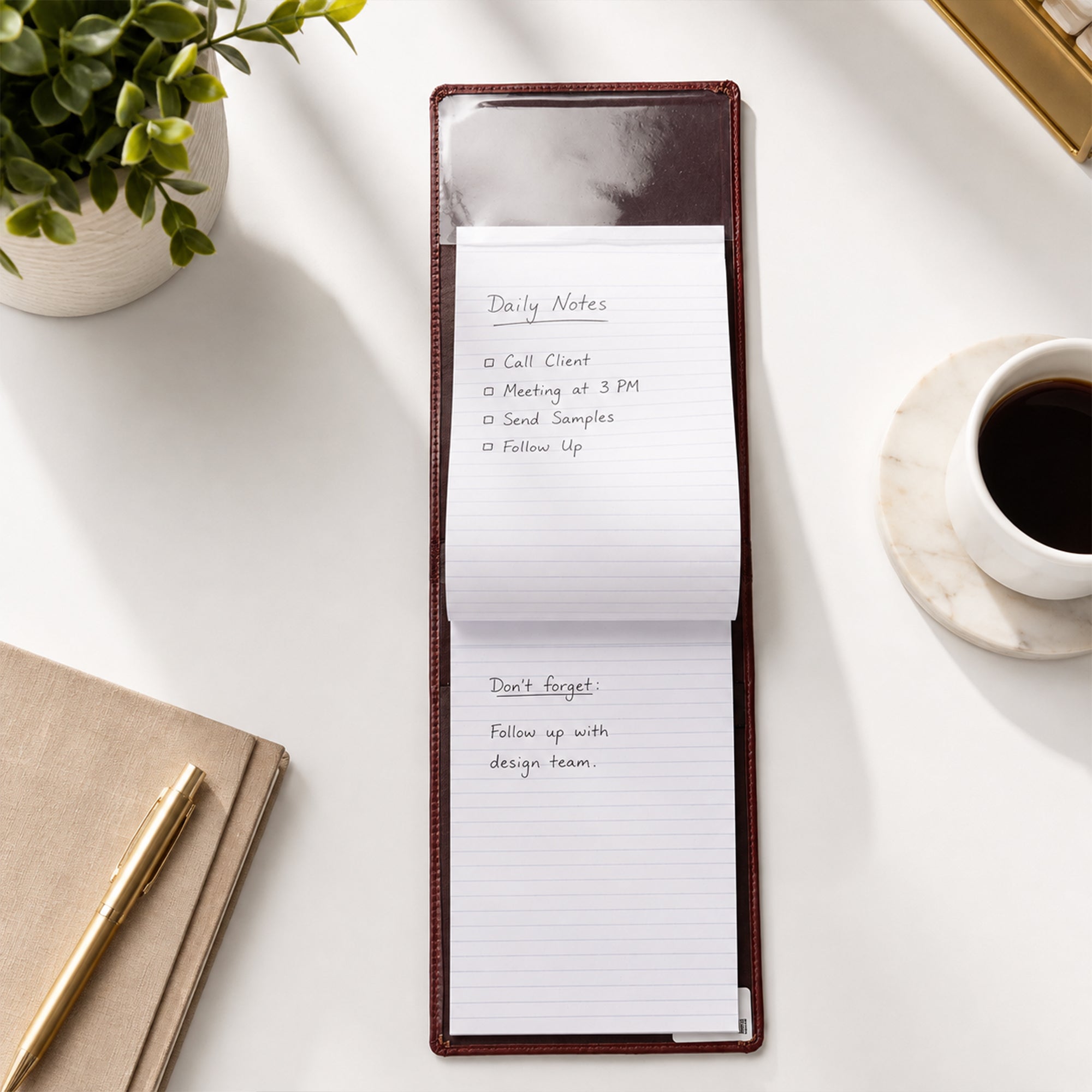 Premium A5 Leatherette Folder Pad | Planfix