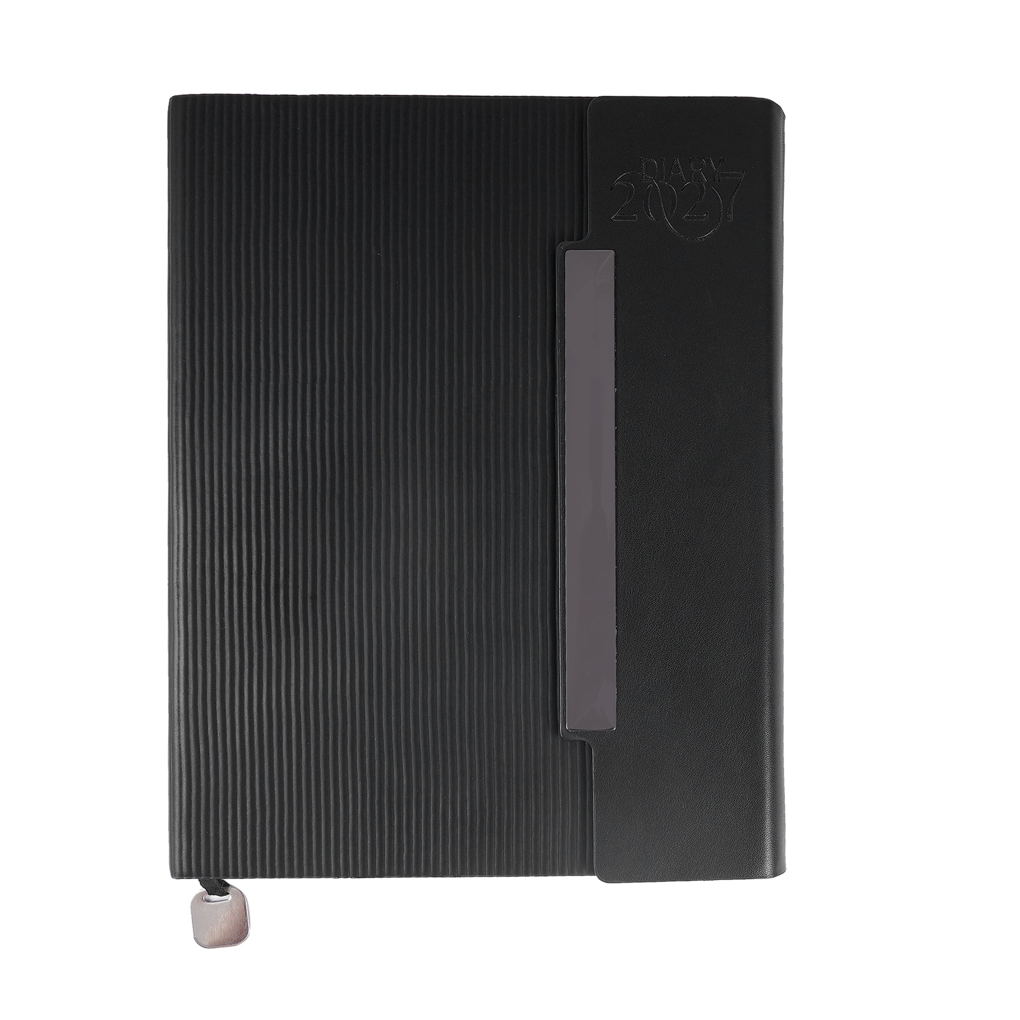 Premium 2027 Textured Executive Diary with Important Notes Section & Monthly Tabs