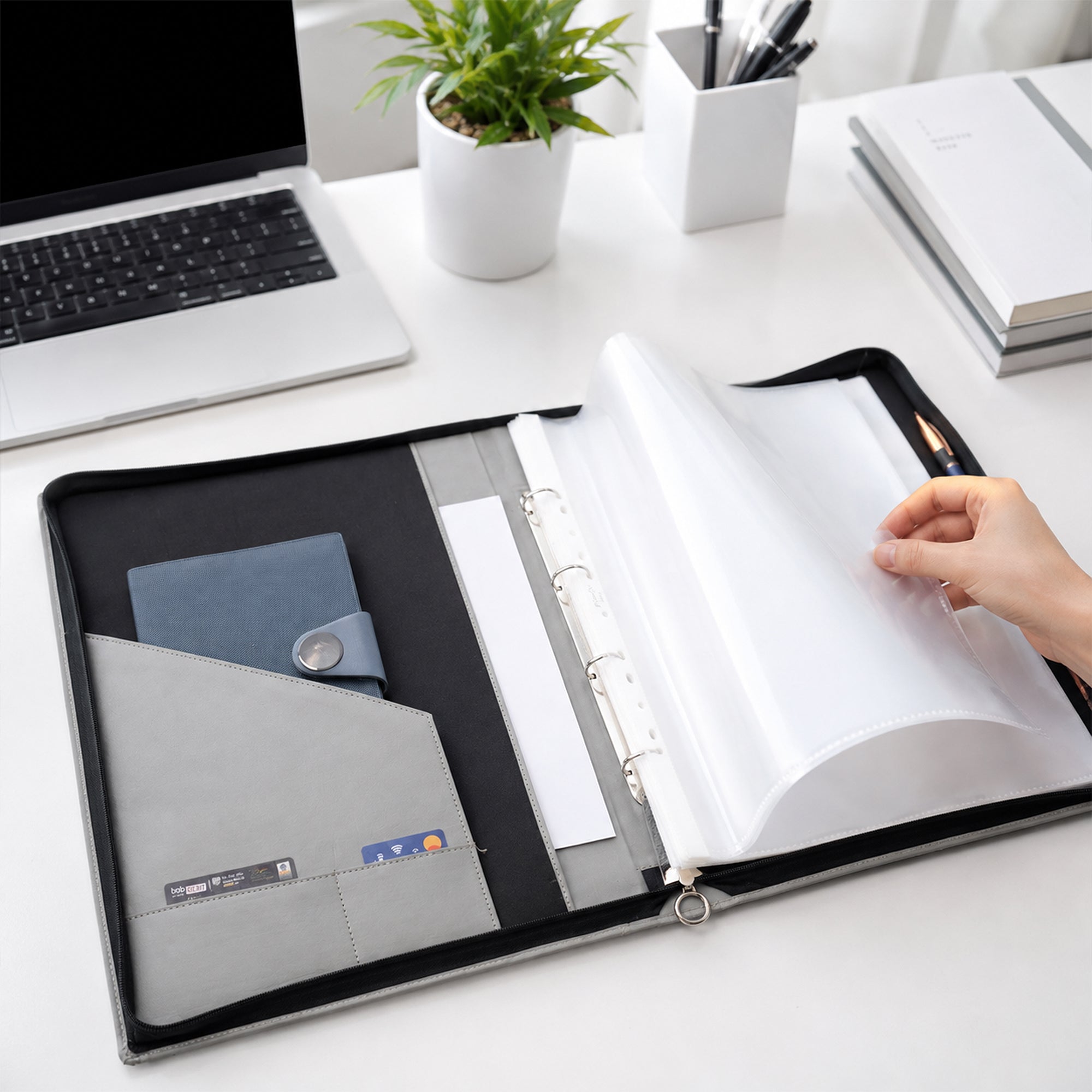 Premium Conference Folder | Executive Document Organizer for Office, Meetings & Presentations
