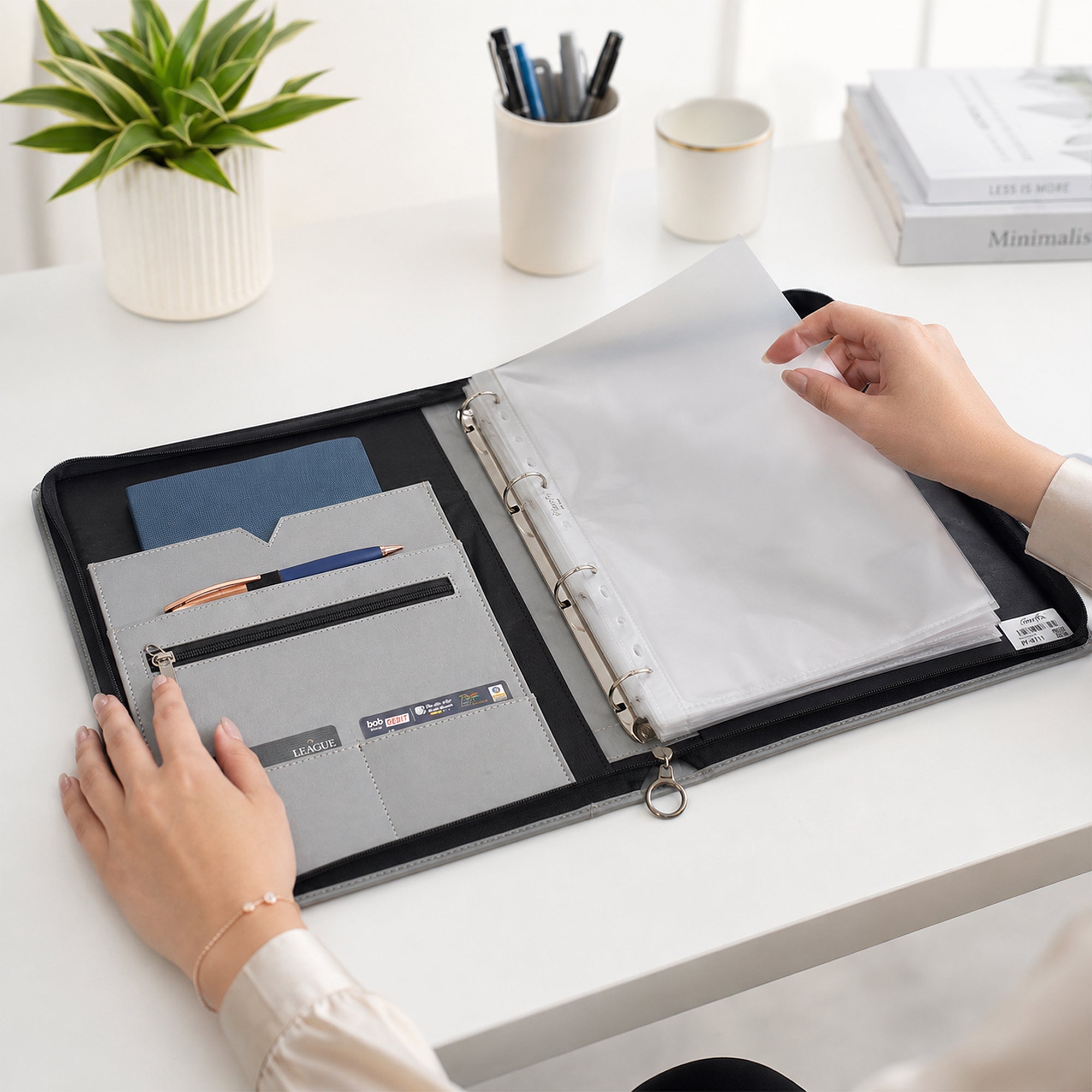 Premium Conference Folder | Professional Document Organizer for Office, Meetings & Presentations