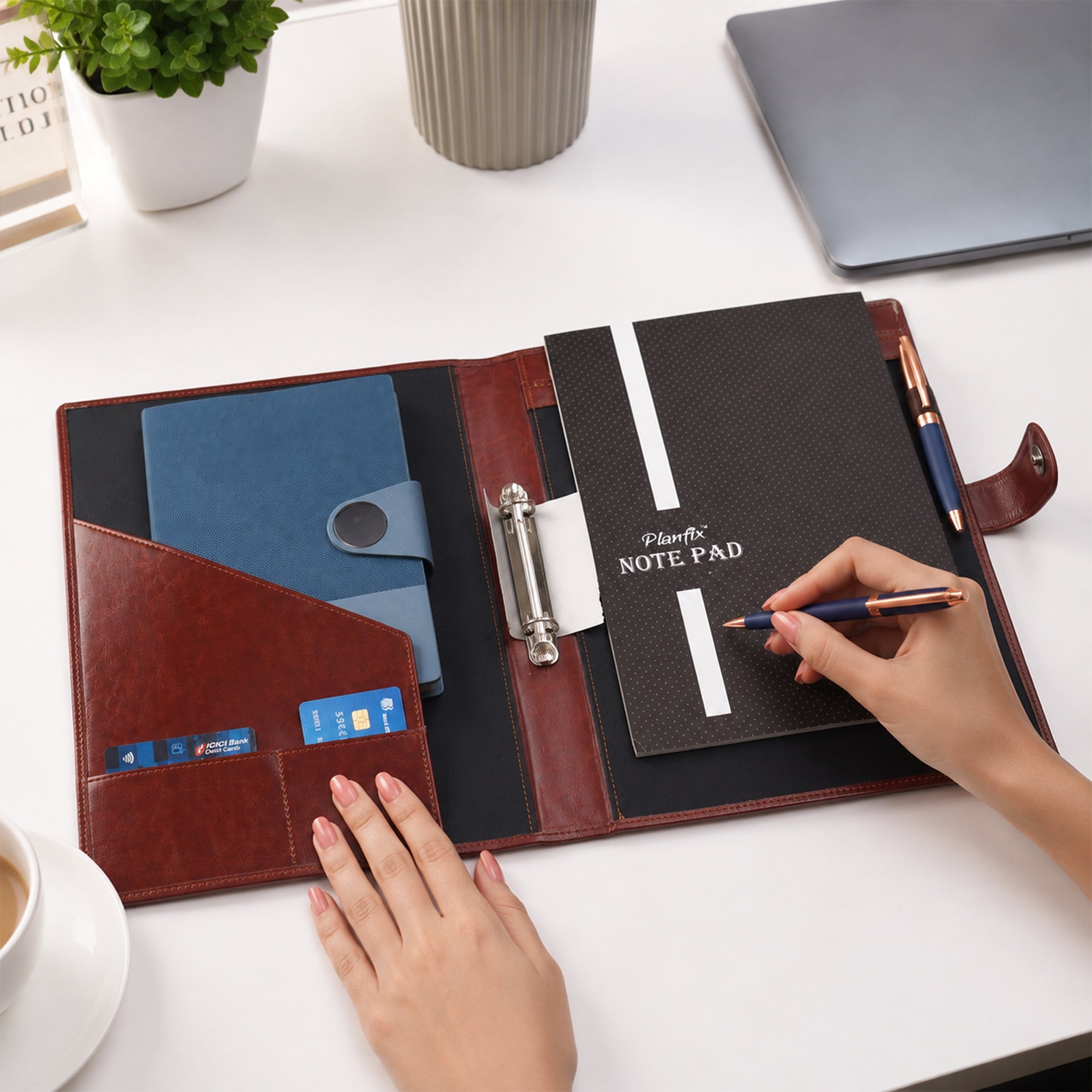 Premium Conference Folder | Stylish Executive Document Organizer for Office, Meetings & Presentations
