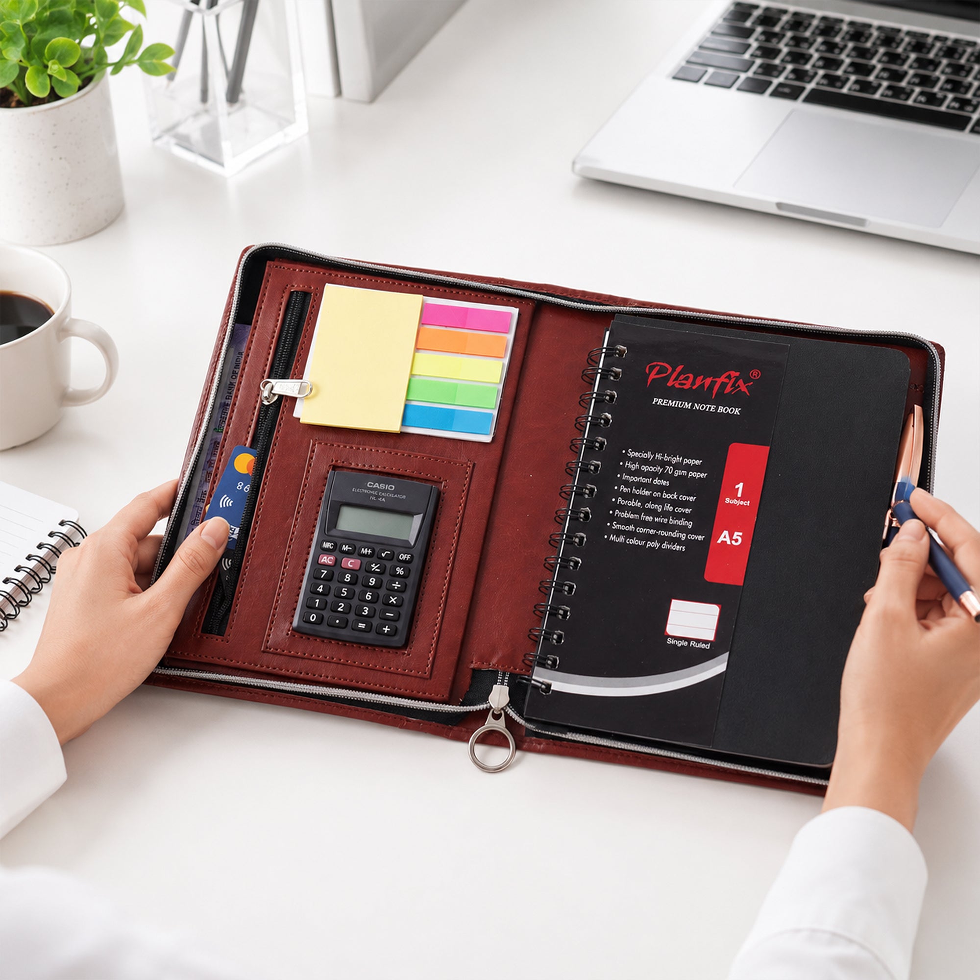 Premium Conference Folder | Elegant Professional Document Organizer for Office, Meetings & Presentations