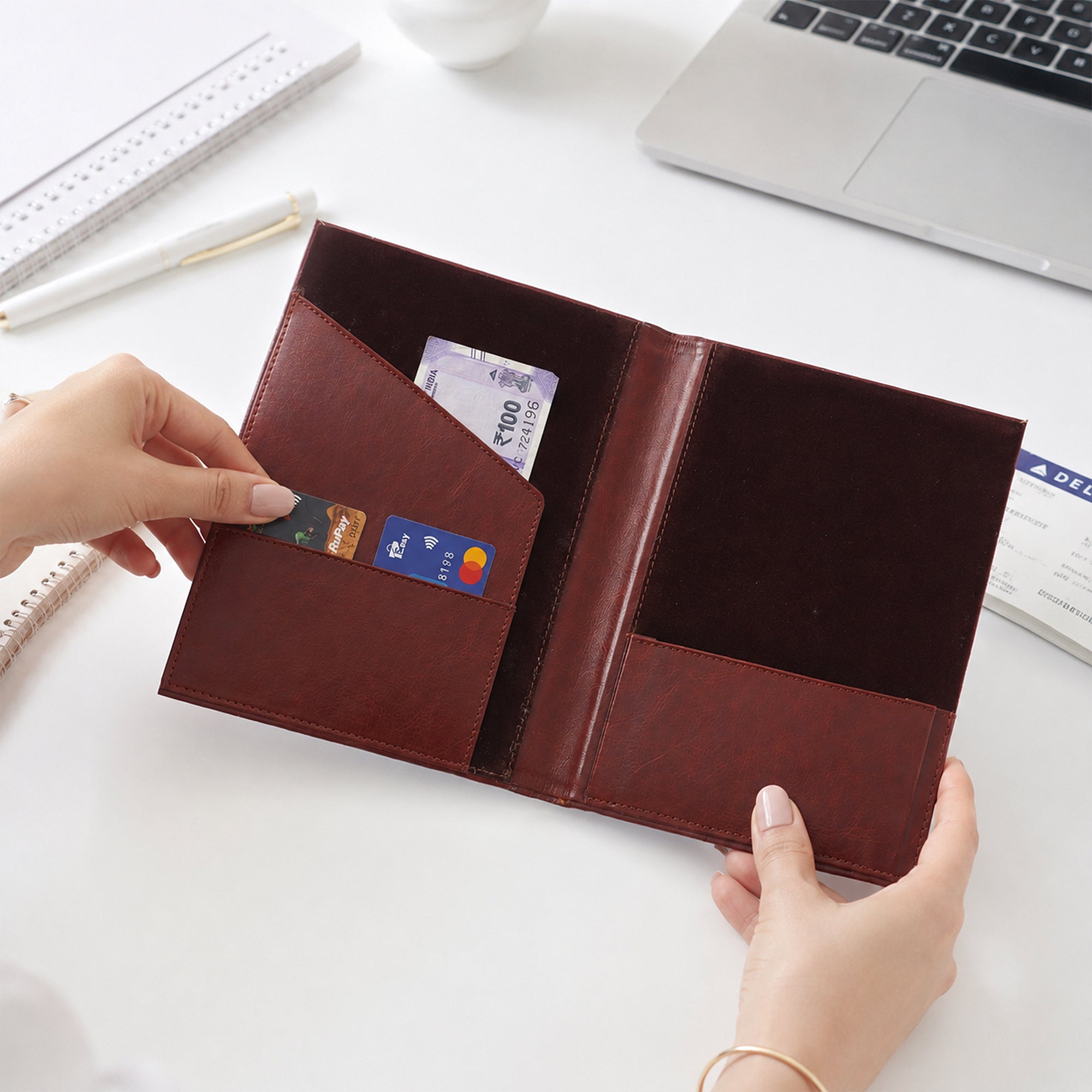 Premium Conference Folder | Executive Document Organizer for Office, Meetings & Presentations