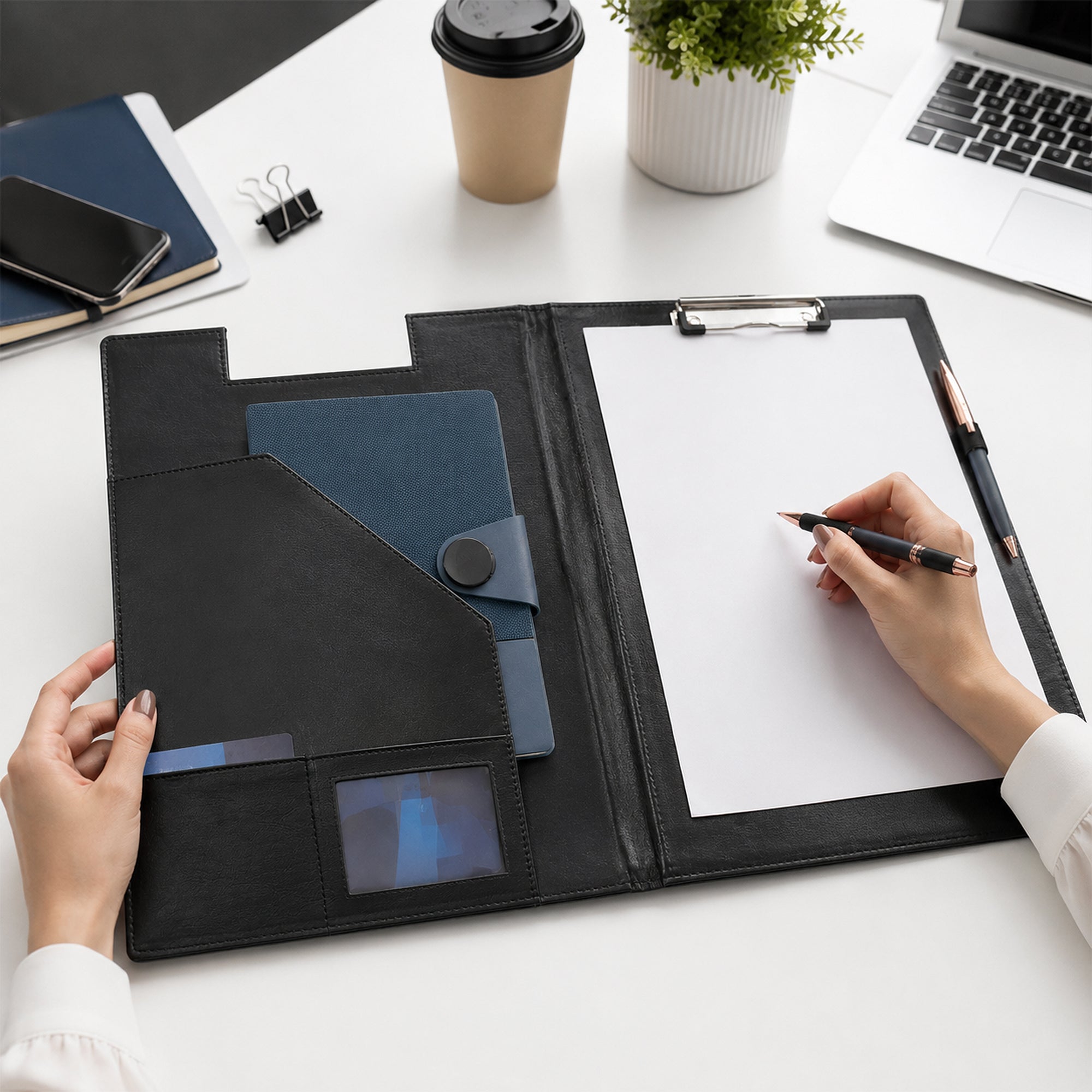 Premium Conference Folder | Professional Document Organizer for Office, Meetings & Presentations