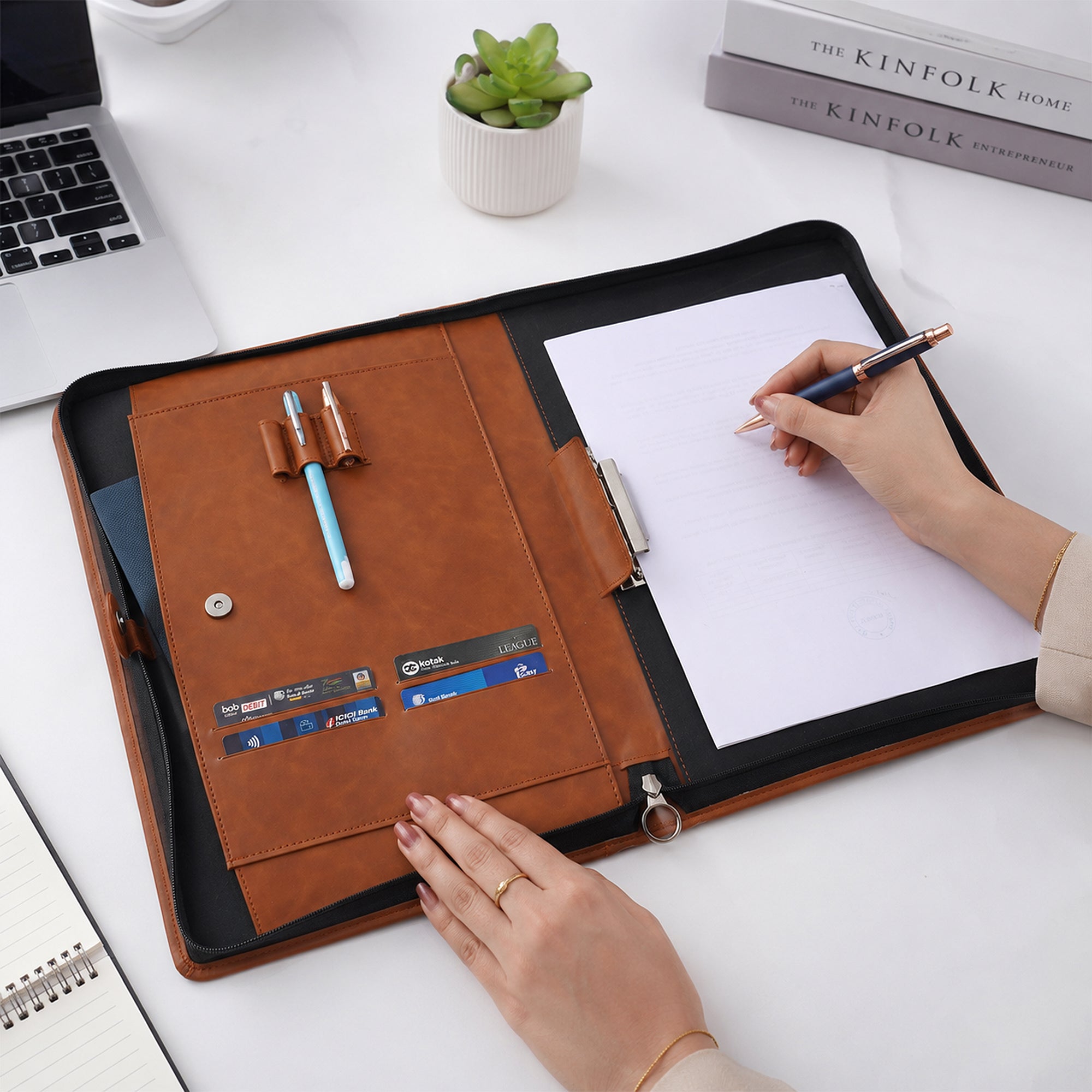 Premium Conference Folder | Professional Executive Document Organizer for Office & Business